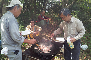 緑山で焼きそば