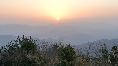 緑山からのご来光