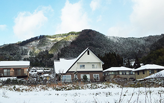 雪が積もった