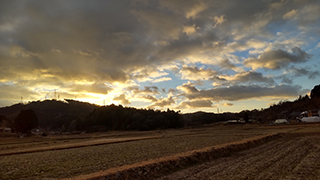 大寒の日の雲